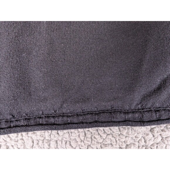 J. Jill Cardigan Womens 100% Cotton One Button Sweater Sz L Black Thread Detail - Picture 6 of 11